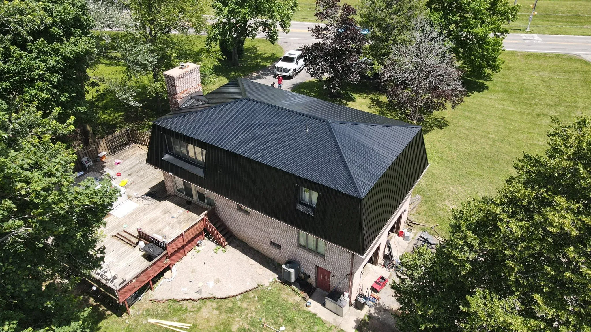 New standing-seam metal roof in Logan County, Ohio