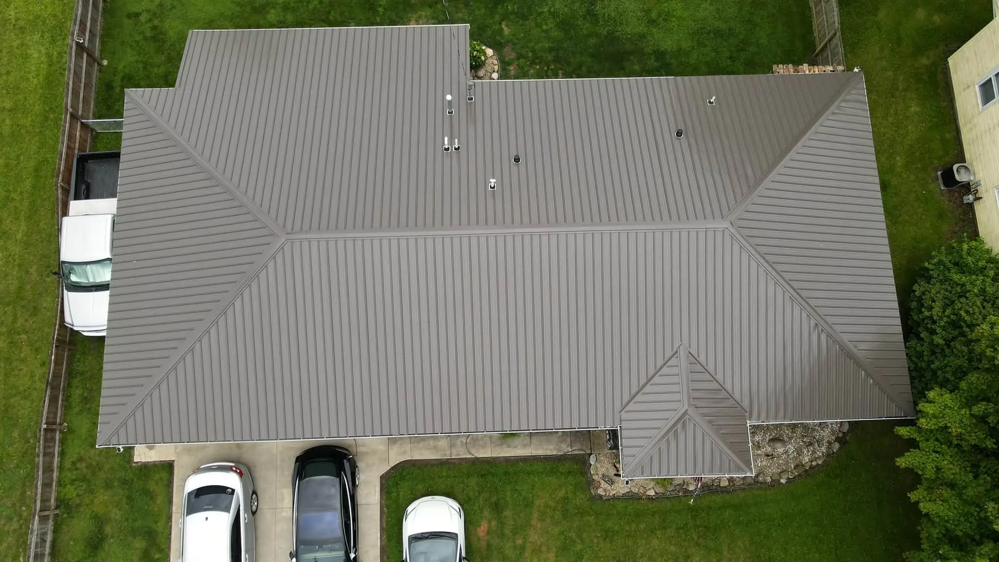 New standing-seam metal roof in Logan County, Ohio