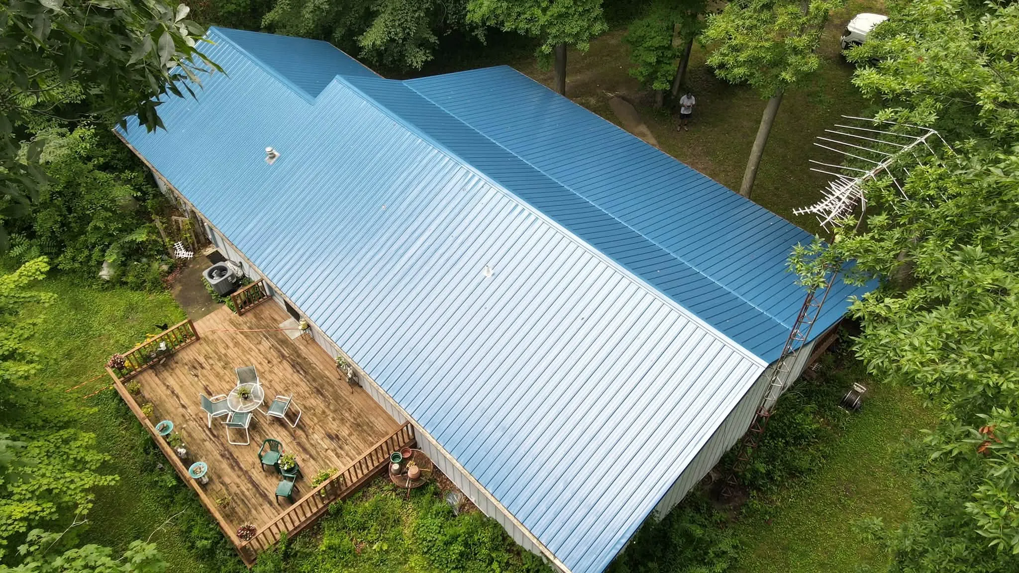 New standing-seam metal roof in Logan County, Ohio