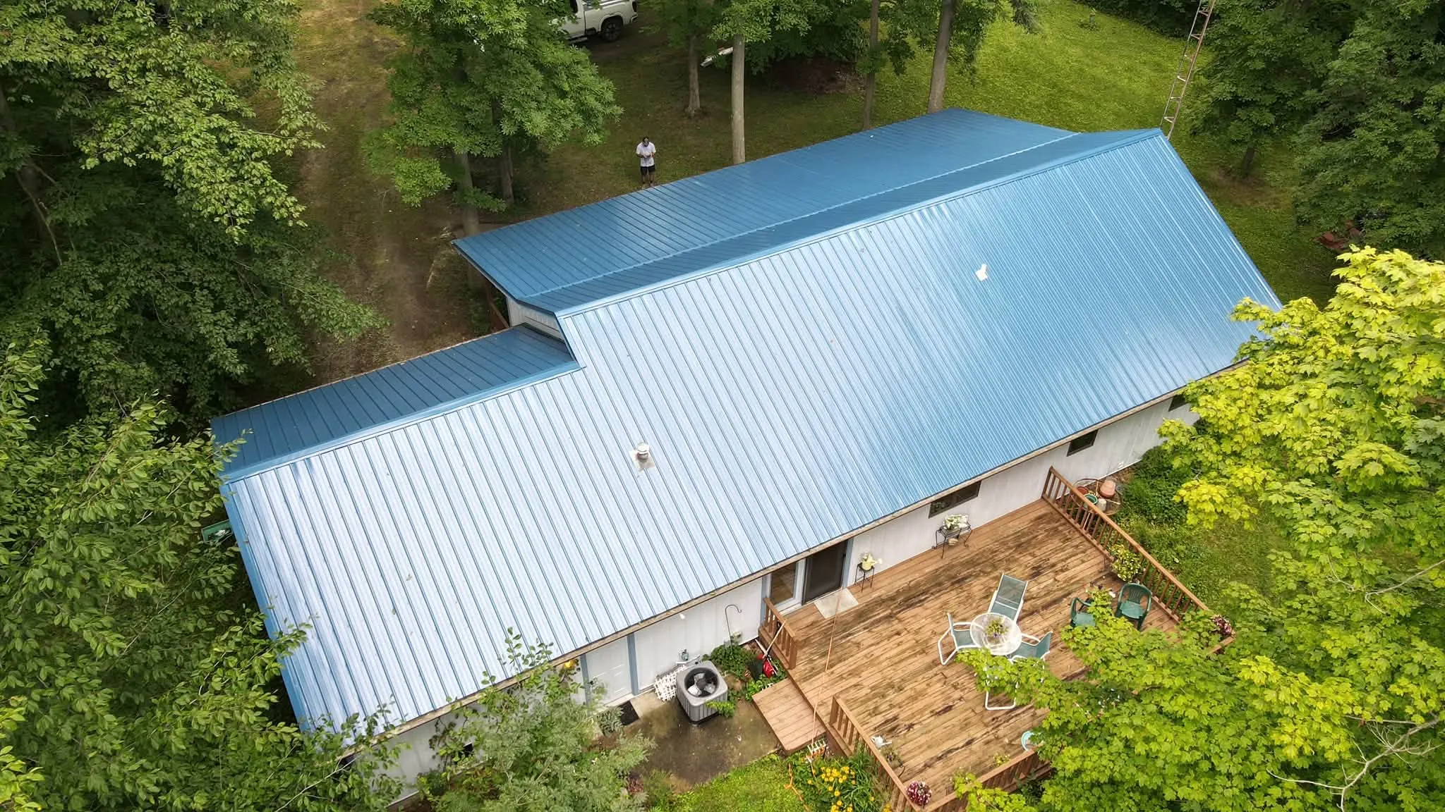 New standing-seam metal roof in Logan County, Ohio