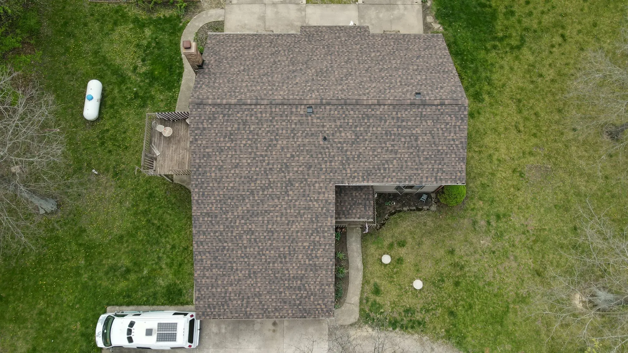 New architectural shingle roof in Logan County, Ohio