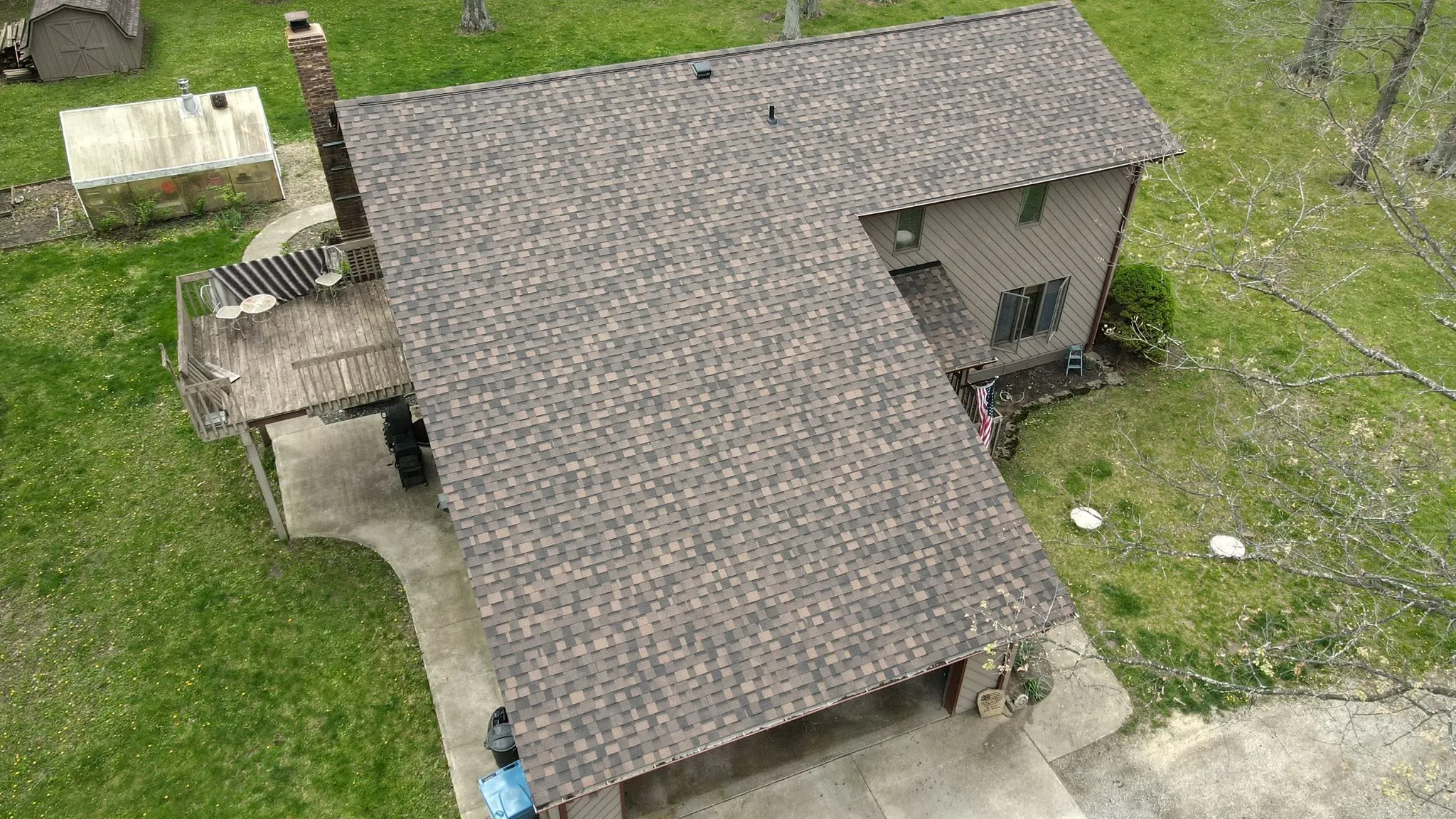 New architectural shingle roof in Logan County, Ohio