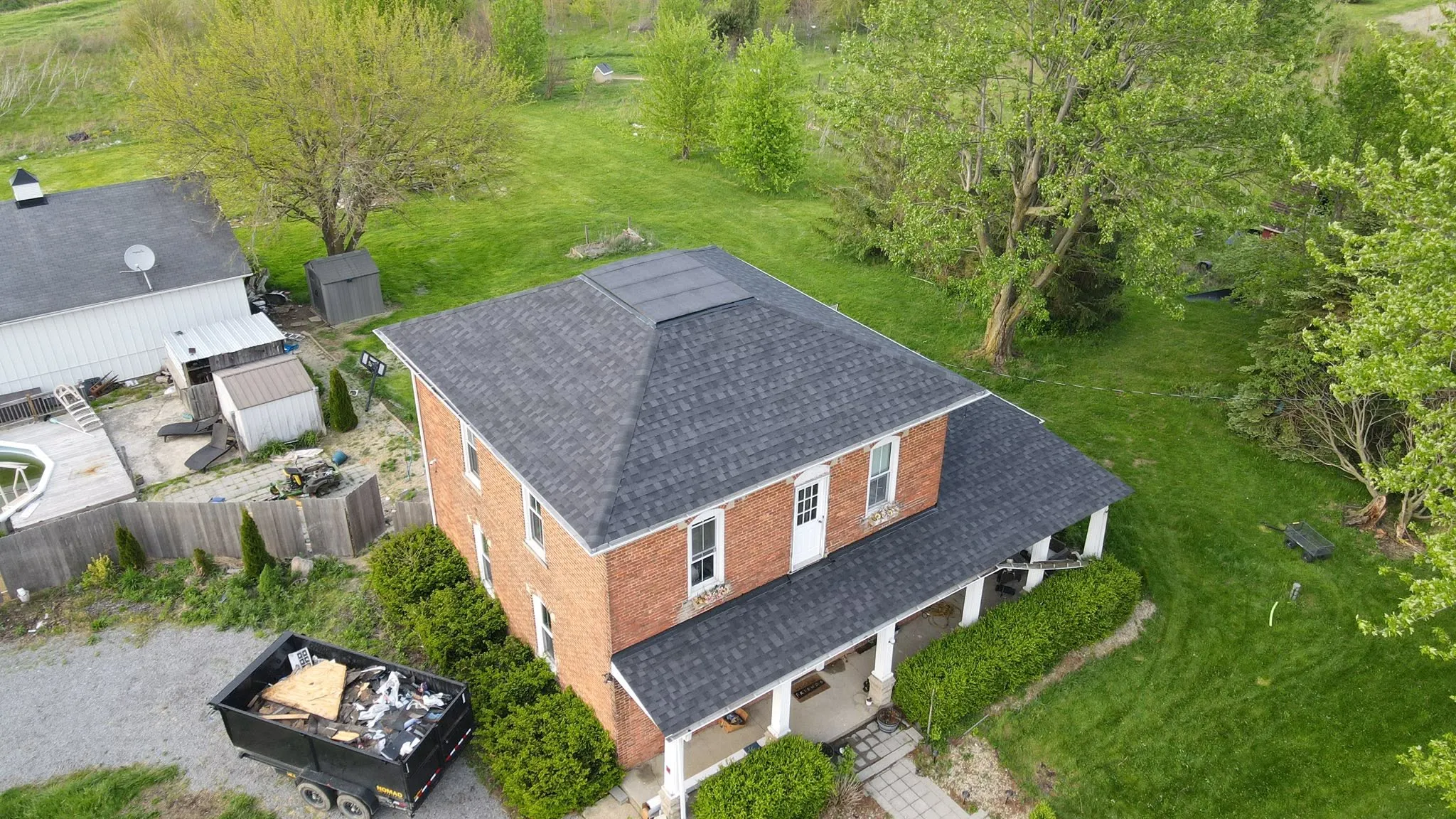 New architectural shingle roof in Logan County, Ohio