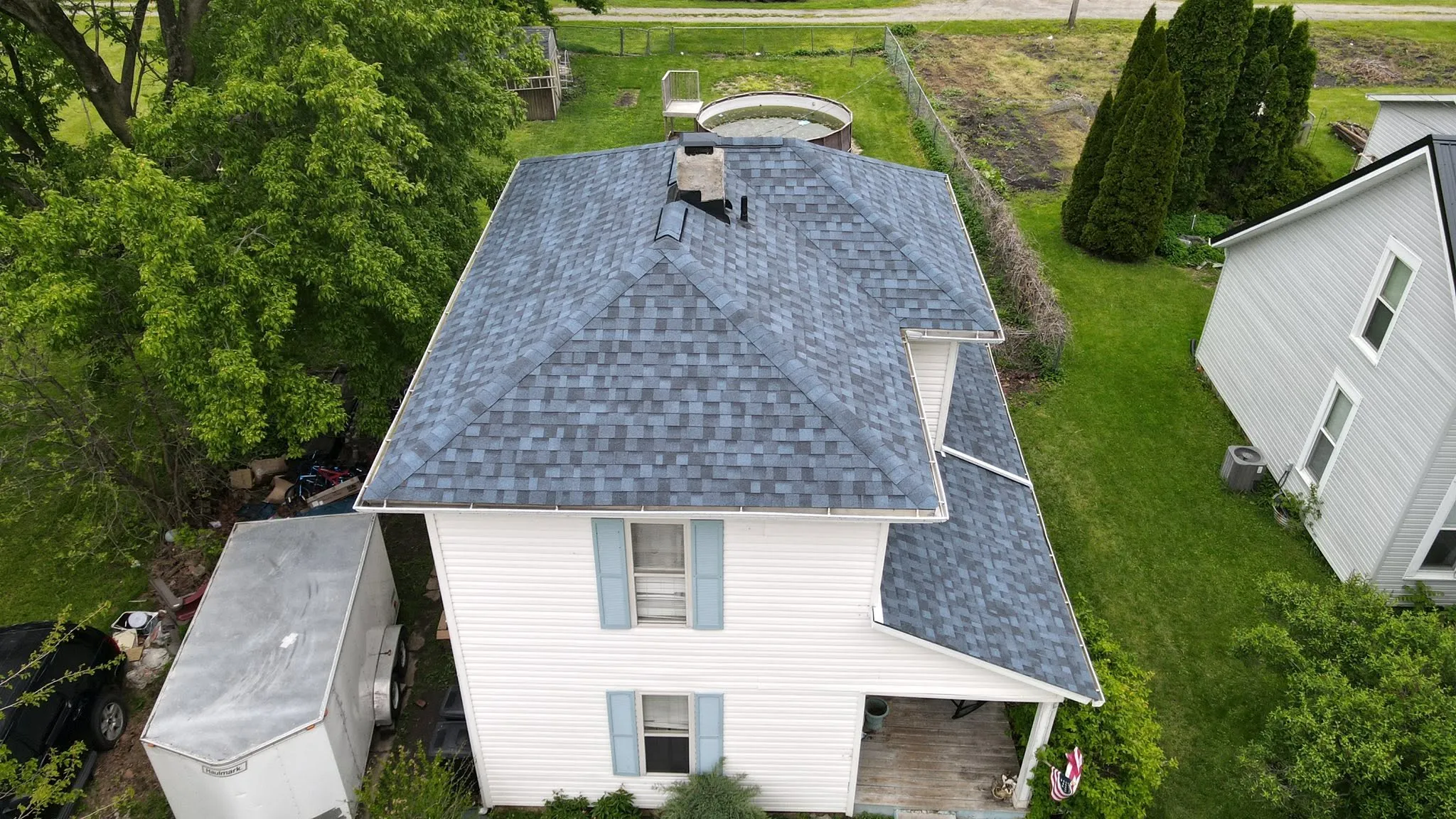 New architectural shingle roof in Logan County, Ohio