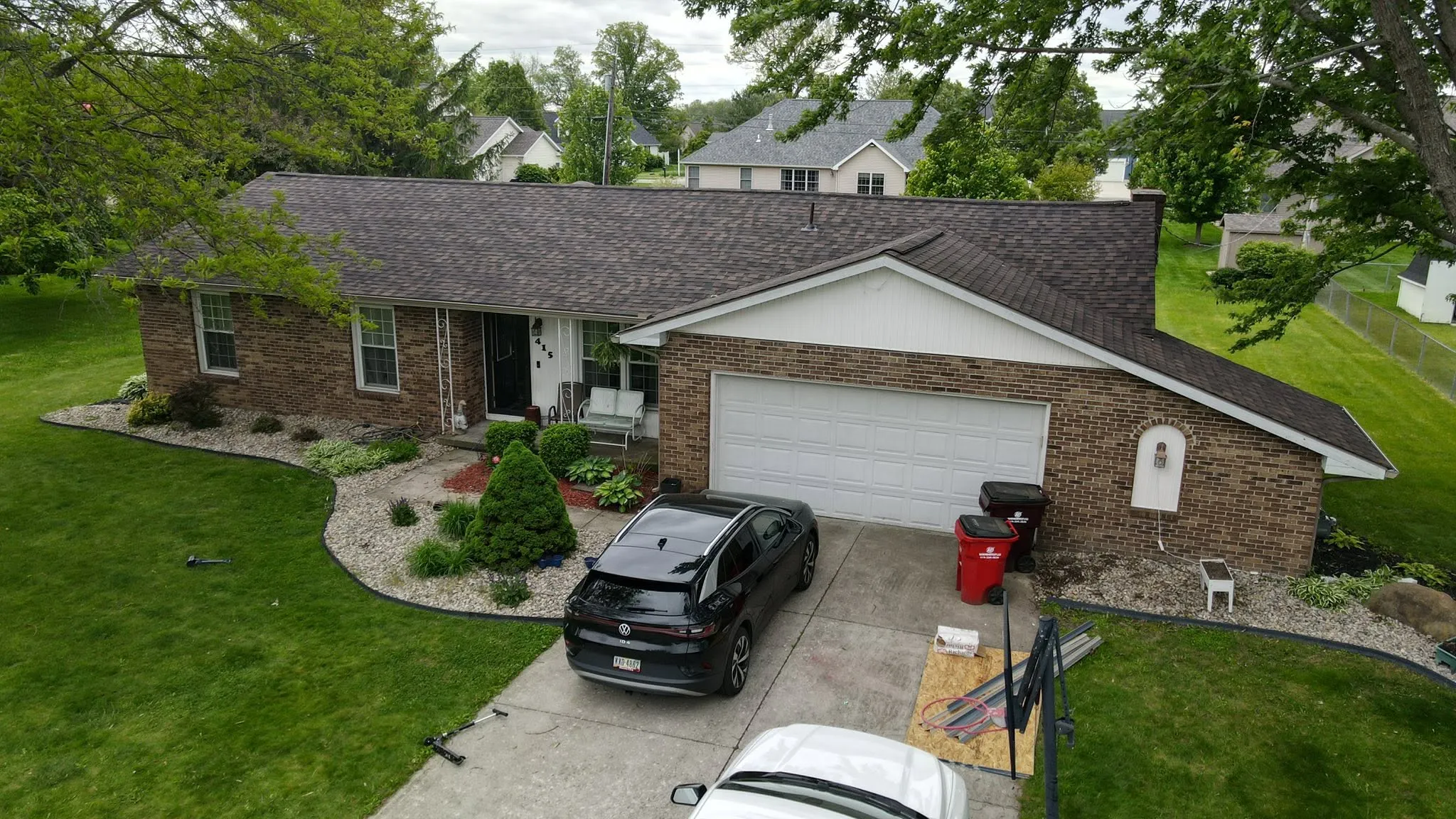 New architectural shingle roof in Logan County, Ohio