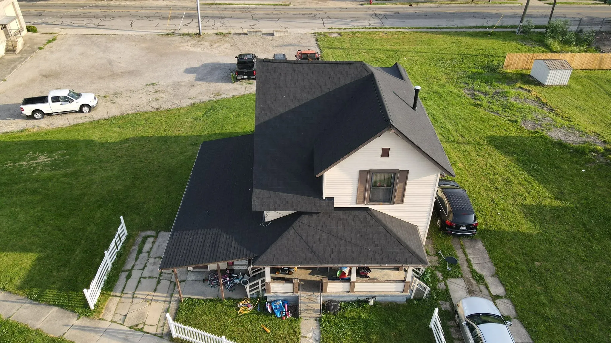 New architectural shingle roof in Logan County, Ohio