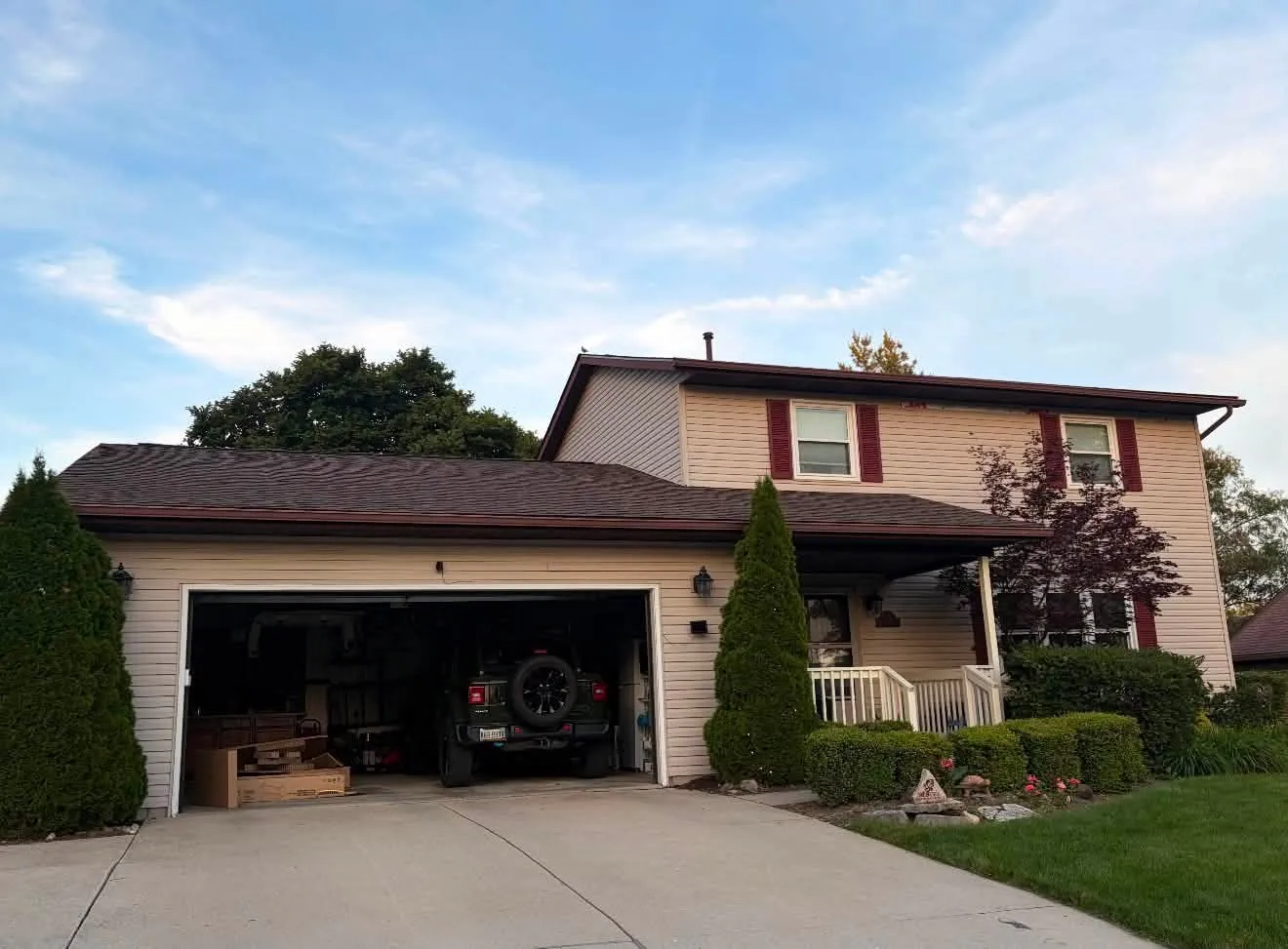 New architectural shingle roof in Logan County, Ohio