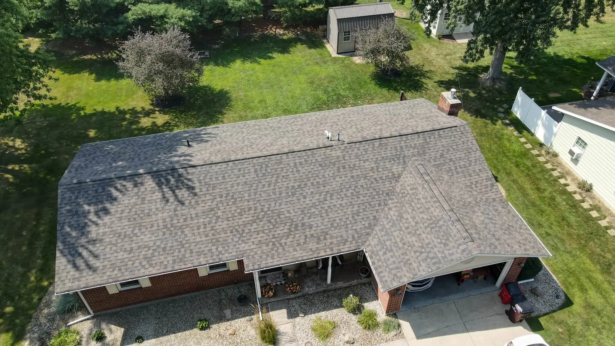 New architectural shingle roof in Logan County, Ohio