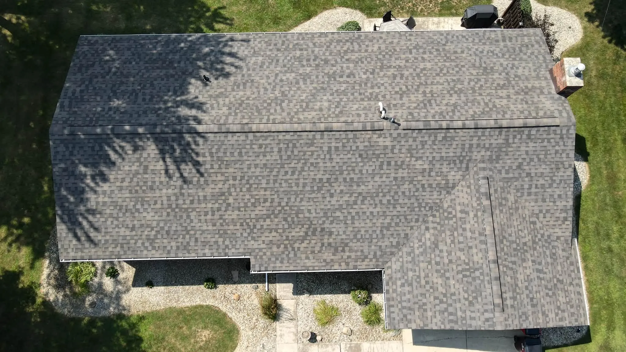New architectural shingle roof in Logan County, Ohio